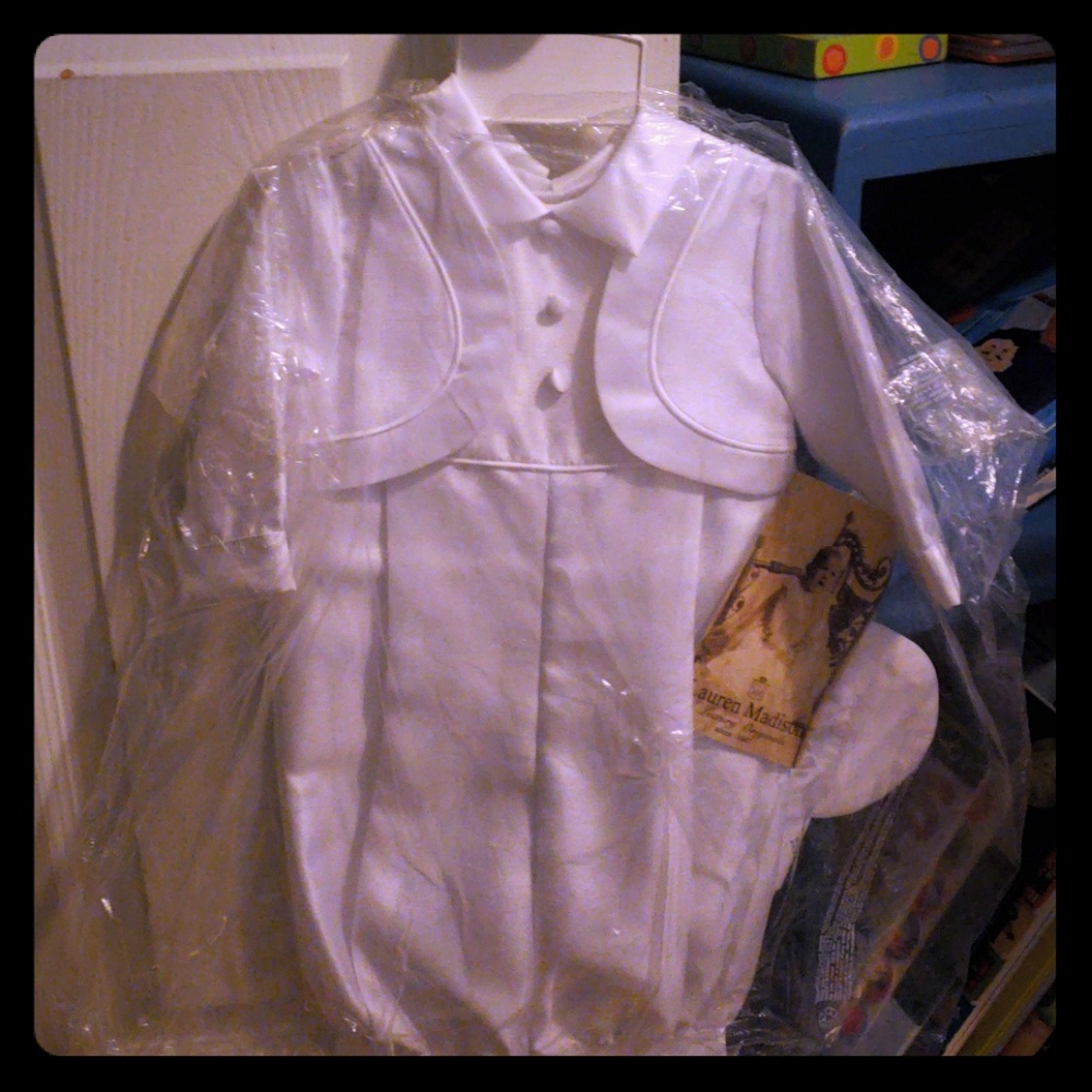 Baby boy christening outfit